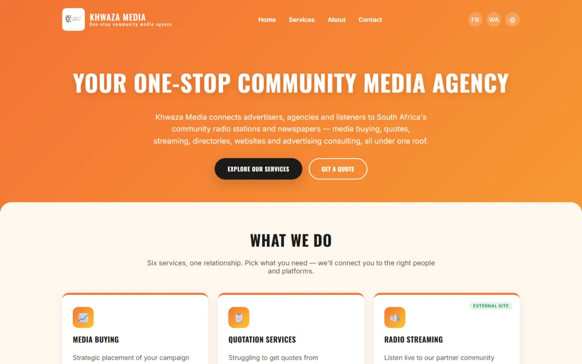 Khwaza Media website designed by Khwaza Web